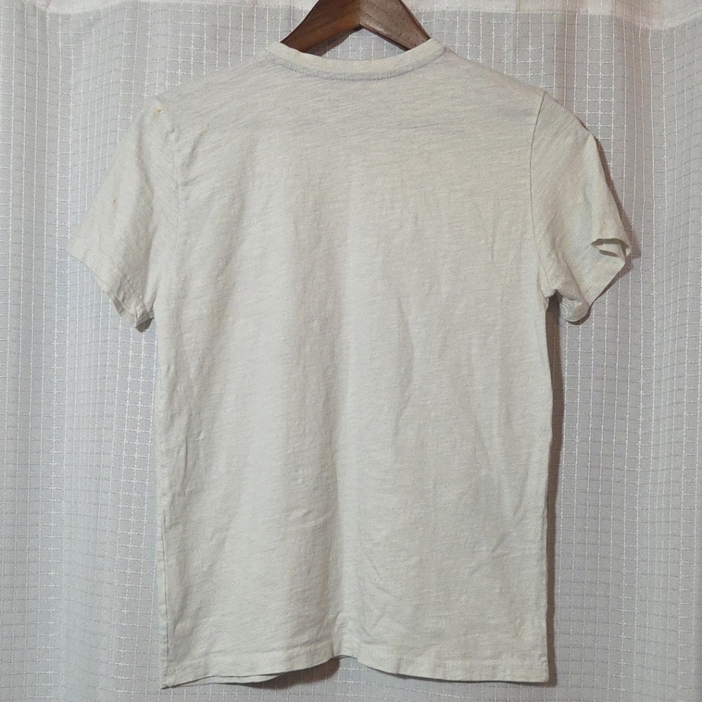 U.S POLO ASSN. T Shirt Boys XL 14-16 Ivory  Short Sleeve Tee Soft 100% Cotton - Picture 4 of 8